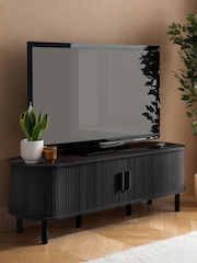 Birlea Black Effect Axel Small Fluted TV Unit - Image 1 of 9