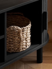 Birlea Black Effect Axel Small Fluted TV Unit - Image 3 of 9