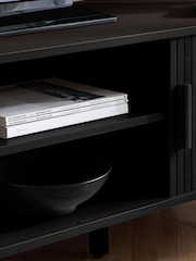 Birlea Black Effect Axel Small Fluted TV Unit - Image 5 of 9