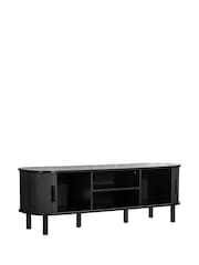 Birlea Black Effect Axel Small Fluted TV Unit - Image 7 of 9