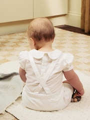 White Smart Shirt, Shorts And Socks 3 Piece Set (0mths-2yrs) - Image 3 of 10