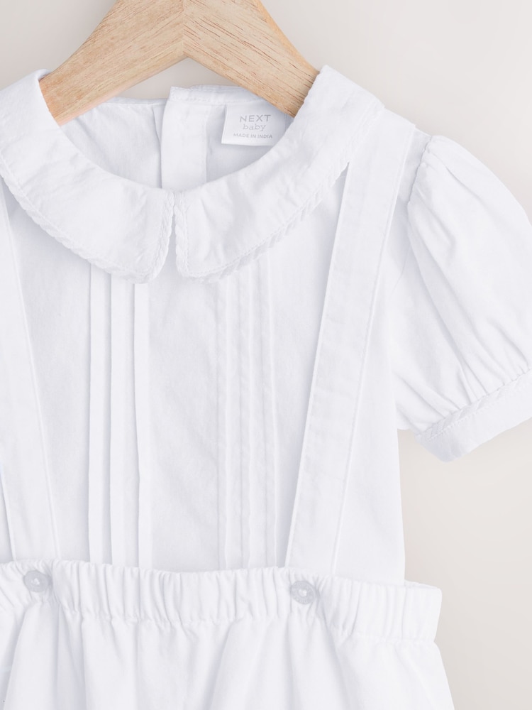 White Smart Shirt, Shorts And Socks 3 Piece Set (0mths-2yrs) - Image 7 of 10