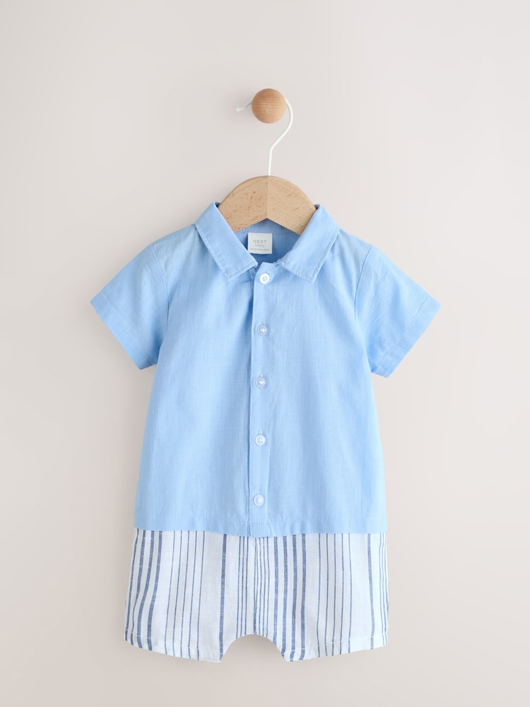 Blue Baby Romper (0mths-2yrs) - Image 1 of 7