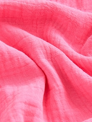 Pink 100% Cotton Beach Kaftan Dress (3-16yrs) - Image 6 of 7