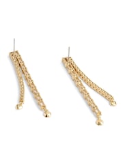 COACH Silver Tone Signature Charm Tennis Earrings - Image 3 of 3