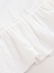 White 100% Cotton Beach Kaftan Dress (3-16yrs) - Image 7 of 7