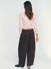 Brun - Anthropologie Pilcro Aero Wide-Leg Chino Trousers - Bilde 4 av 4