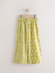 Vert olive - Pantalon de plage imprimé 100% coton (3-16ans) - Image 4 de 7