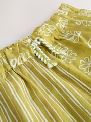Vert olive - Pantalon de plage imprimé 100% coton (3-16ans) - Image 7 de 7