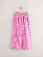 Pink Printed 100% Cotton Beach Trousers (3-16yrs) - Image 4 of 7