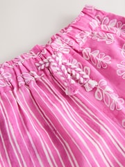 Pink Printed 100% Cotton Beach Trousers (3-16yrs) - Image 7 of 7
