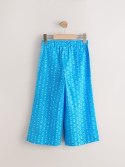 Blue Printed 100% Cotton Beach Trousers (3-16yrs) - Image 6 of 8