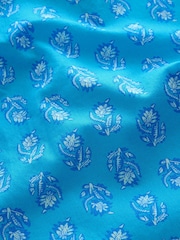 Blue Printed 100% Cotton Beach Trousers (3-16yrs) - Image 7 of 8
