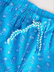 Blue Printed 100% Cotton Beach Trousers (3-16yrs) - Image 8 of 8