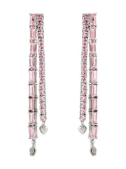 COACH Pink Signature Charm Tennis Earrings - Image 1 of 4