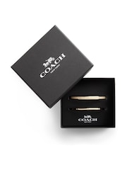 COACH Gold Tone Signature Duo Boxed Bangle Set - Image 3 of 3
