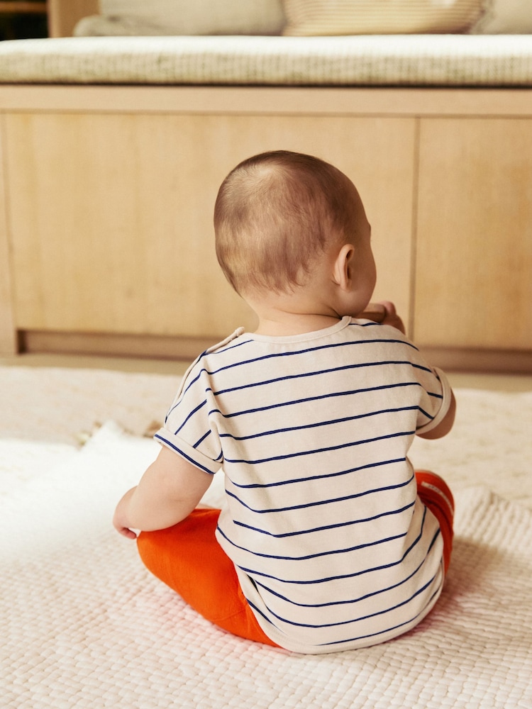 Red Stripe Character Baby T-Shirt and Shorts Set - Image 2 of 3