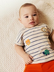 Red Stripe Character Baby T-Shirt and Shorts Set - Image 3 of 3