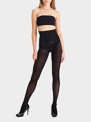 Heist The Eighty Opaque Black Tights - Image 1 of 3