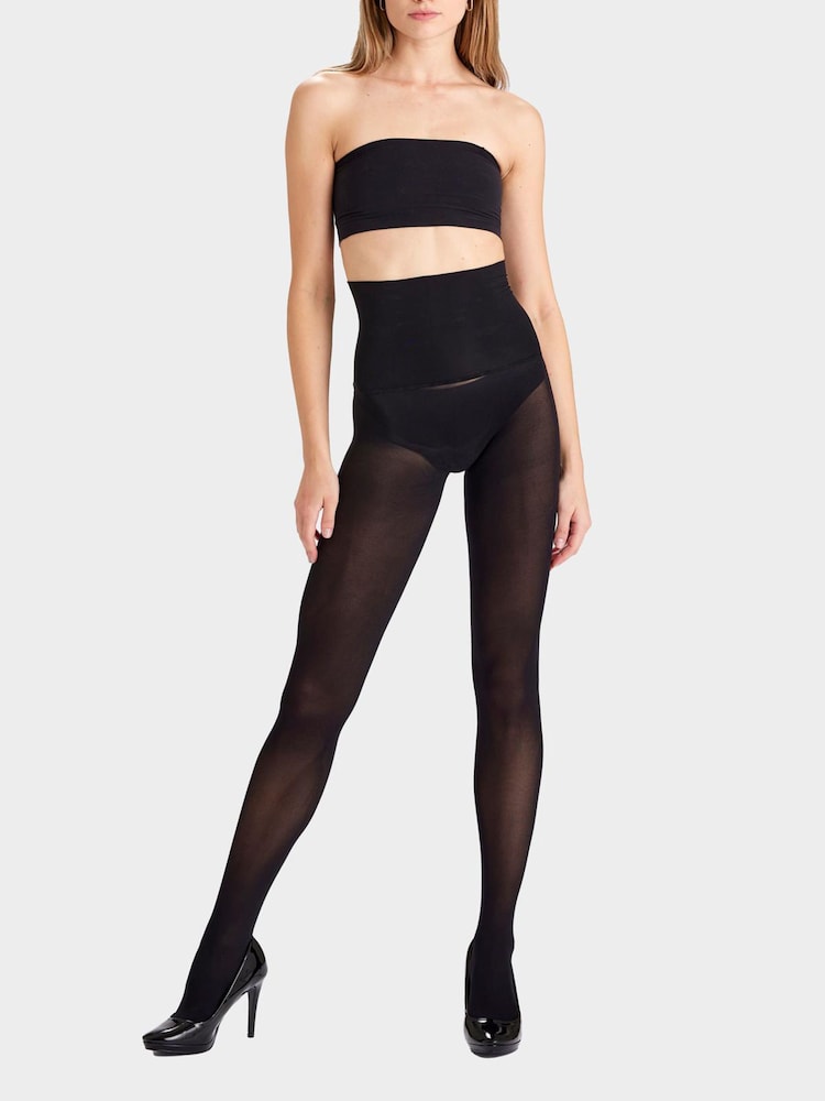 Heist The Eighty Opaque Black Tights - Image 1 of 3