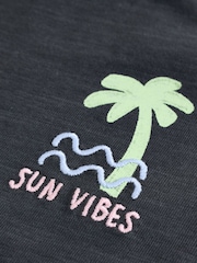 Charcoal Palm Baby T-Shirt and Shorts Set - Image 10 of 14