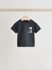 Charcoal Palm Baby T-Shirt and Shorts Set - Image 3 of 14
