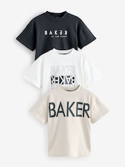 Baker by Ted Baker Graphic Print T-Shirts 3 Pack - Image 1 of 8