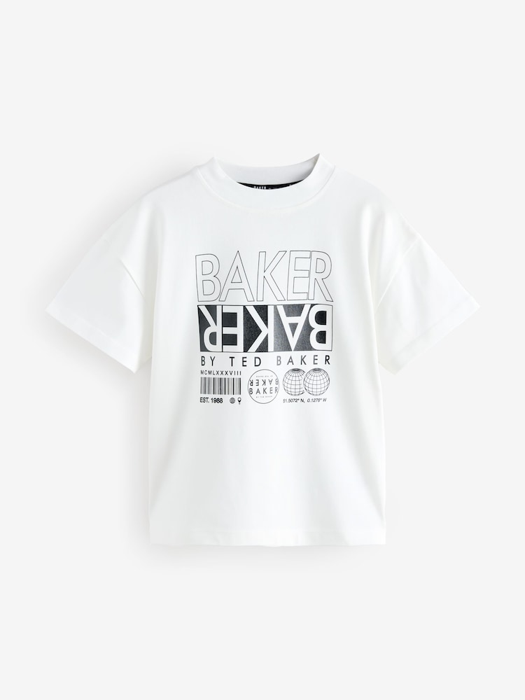 črna/bela/kameno siva - Baker by Ted Baker Graphic potisk; vzorec majica 3 Pakiranje - Slika 2 iz 8 črna/bela/kameno siva - Baker by Ted Baker Graphic potisk; vzorec majica 3 Pakiranje - Slika 2 iz 8