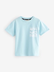 Modra/oranžna - Baker by Ted Baker Graphic potisk; vzorec majica 3 Pakiranje - Slika 4 iz 7