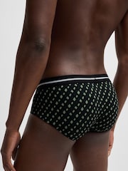 BOSS Green Logo Waistband Stretch Cotton Boxer Briefs 3 Pack - Image 6 of 7