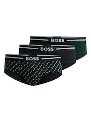 BOSS Green Logo Waistband Stretch Cotton Boxer Briefs 3 Pack - Image 7 of 7