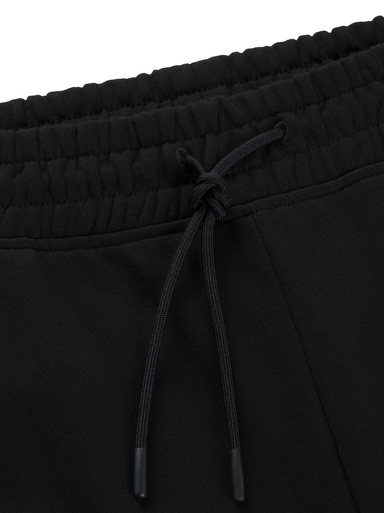 HUGO Black Double Logo 100% Cotton Terry Tracksuit Bottoms - Image 6 of 6