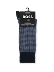 Blau - BOSS Cotton Blend Socks 2 Pack - Bild 2 von 3