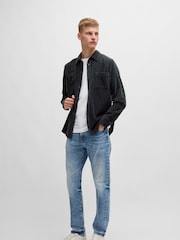 BOSS Blue Regular Fit 100% Cotton Shirt - Image 1 of 6