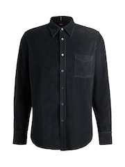 BOSS Blue Regular Fit 100% Cotton Shirt - Image 6 of 6