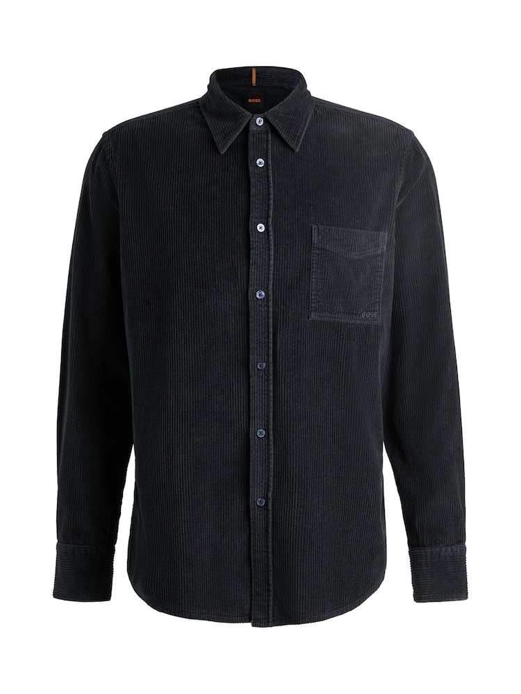 BOSS Blue Regular Fit 100% Cotton Shirt - Image 6 of 6