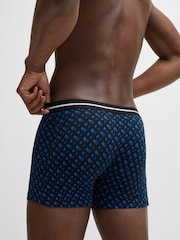 BOSS Blue Logo Waistband Boxer Briefs Stretch Cotton 3 Pack - Image 7 of 7