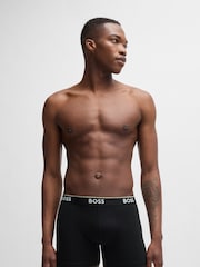 BOSS Black Logo Stretch Cotton Waistband Boxer Briefs 3 Pack - Image 4 of 7