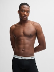 BOSS Black Logo Stretch Cotton Waistband Boxer Briefs 3 Pack - Image 5 of 7