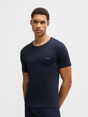 BOSS 100% Cotton Embroidered Logo Underwear T-Shirts 3 Pack - Imagen 3 de 5