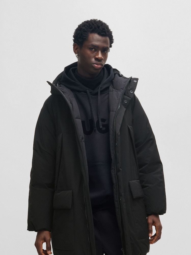 HUGO Black Mandev Coat - Image 1 of 6