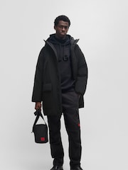 HUGO Black Mandev Coat - Image 3 of 6