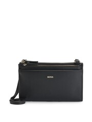 BOSS Black Detachable Pochette Mini Bag In Pebbled Leather - Image 1 of 5