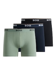 BOSS Black Logo Waistband Stretch Cotton 3 Pack Boxer Brief - Image 1 of 1