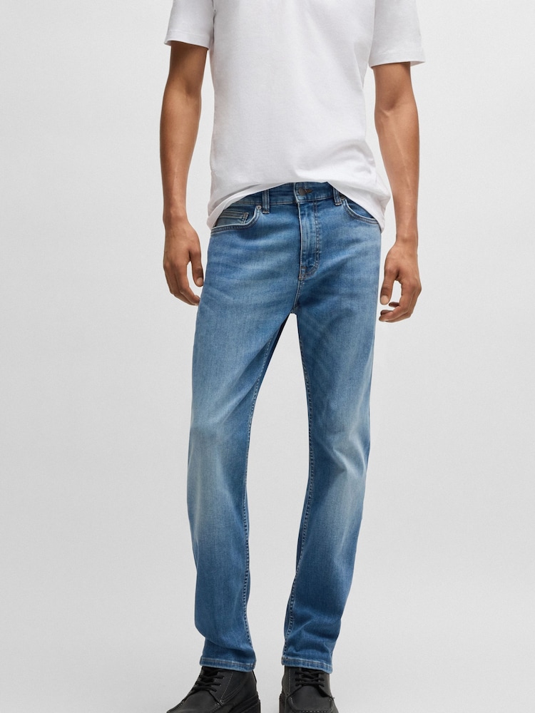BOSS Blue Slim Fit Soft Motion Denim Jeans - Image 1 of 5