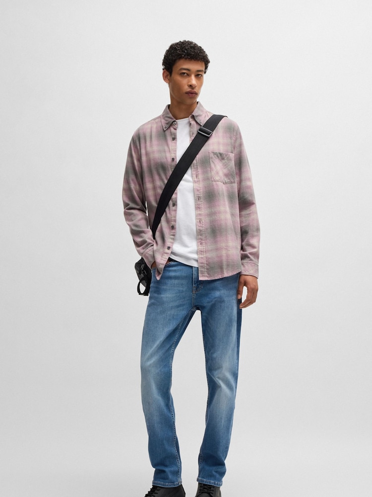 BOSS Blue Slim Fit Soft Motion Denim Jeans - Image 2 of 5