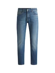 BOSS Blue Slim Fit Soft Motion Denim Jeans - Image 5 of 5