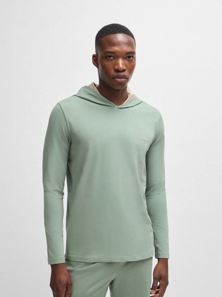 BOSS Green Embroidered Logo Shorts In Stretch Cotton - Image 2 of 5 BOSS Green Embroidered Logo Shorts In Stretch Cotton - Image 2 of 5