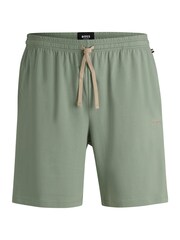 BOSS Green Embroidered Logo Shorts In Stretch Cotton - Image 5 of 5