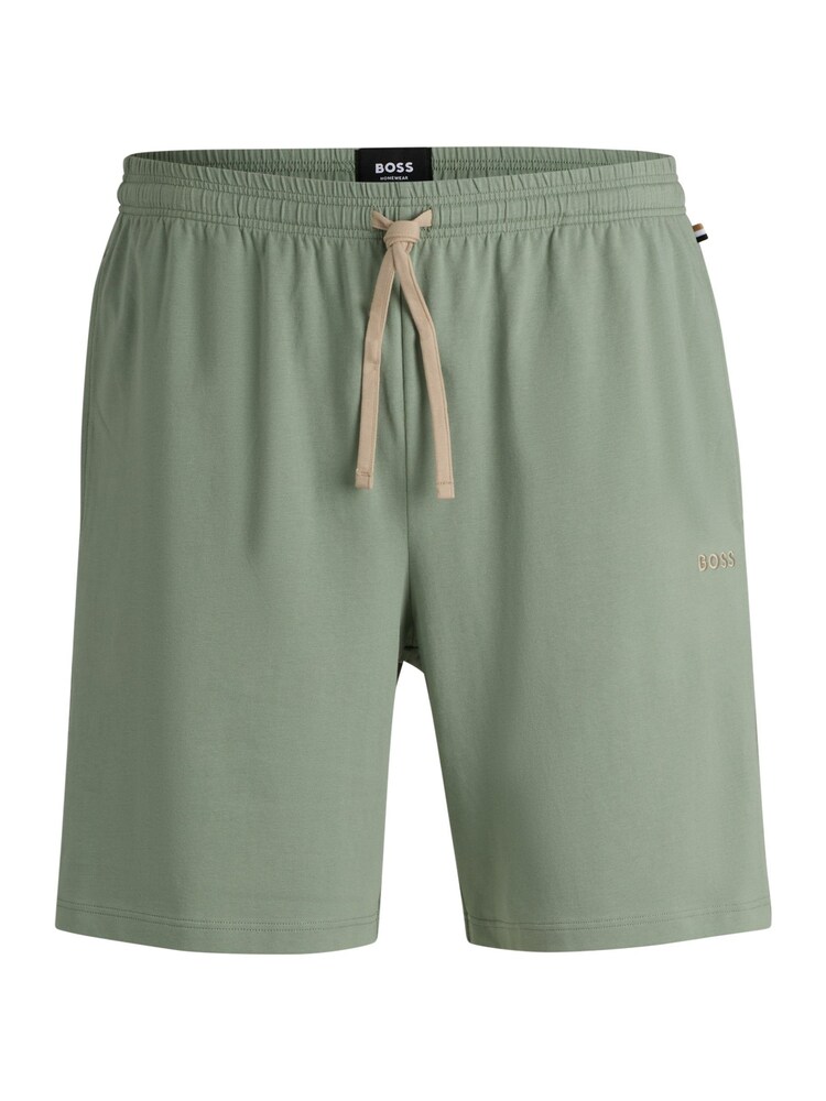 BOSS Green Embroidered Logo Shorts In Stretch Cotton - Image 5 of 5 BOSS Green Embroidered Logo Shorts In Stretch Cotton - Image 5 of 5